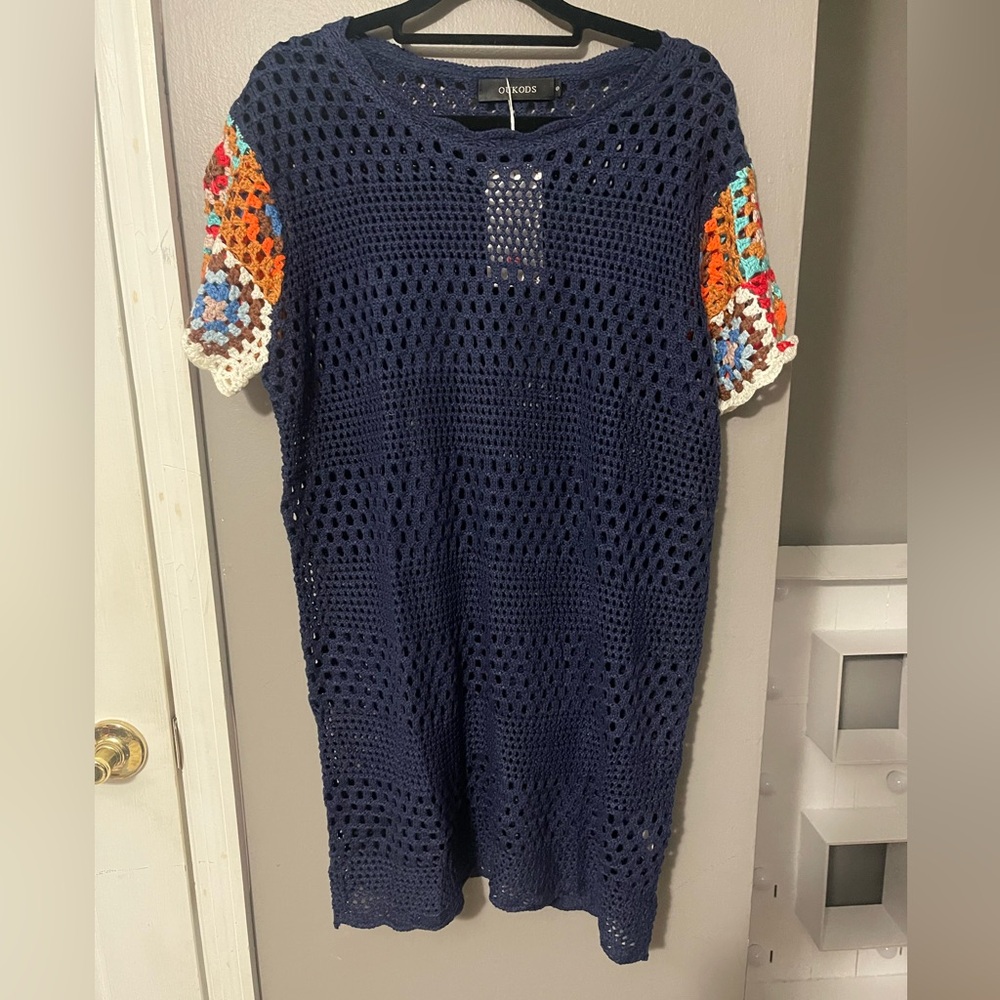 💕Crochet Colorful Blouse Women's 302 - Picture 5 of 8